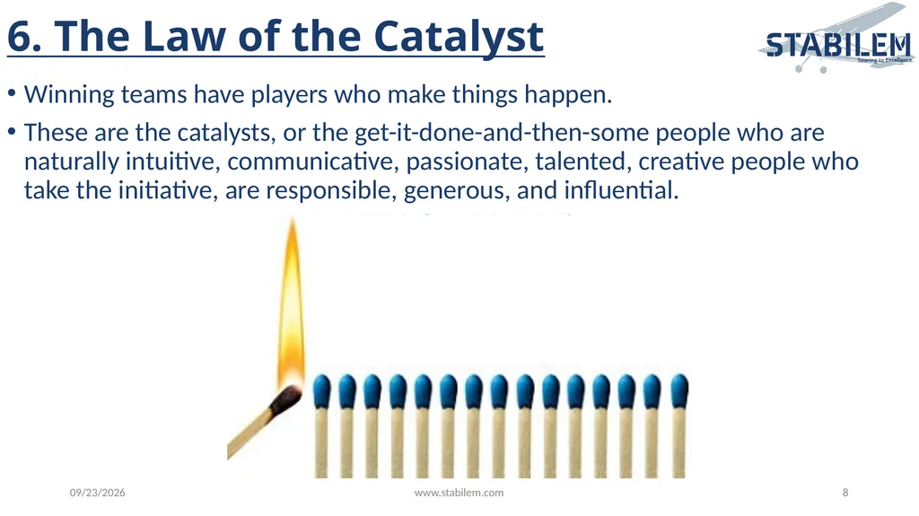 17 Irrefutable Laws of Teamwork By John Maxwell - slide 8 of 20