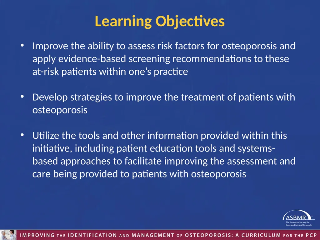 Educational Content Developed by ASBMR and the - slide 4 of 49