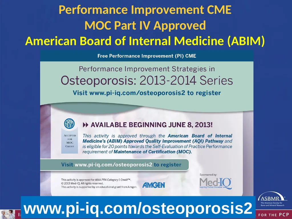 Educational Content Developed by ASBMR and the - slide 46 of 49