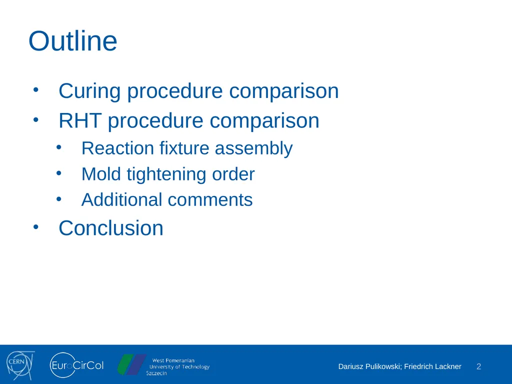 Harmonization of Curing and Reaction Heat - slide 2 of 18