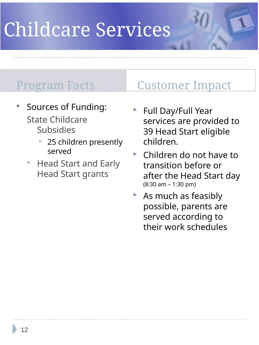 Breckinridge-Grayson Programs, Inc. Head Start and - slide 12 of 20