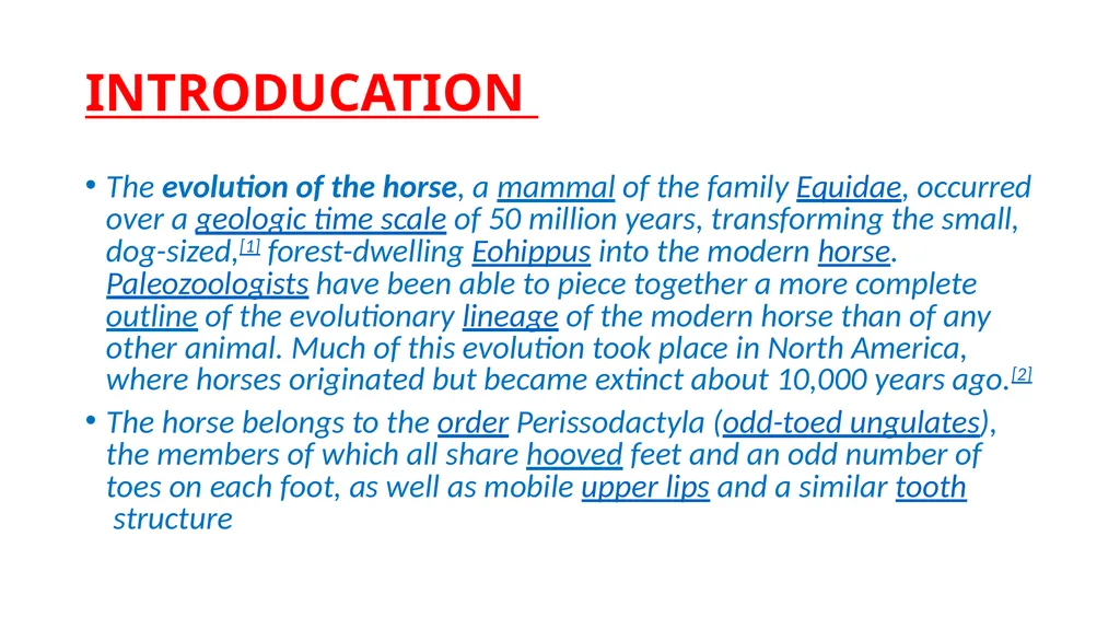 EVOLUTION OF HORSE PRESENTED BY KAVITA PRAJAPATI - slide 4 of 12