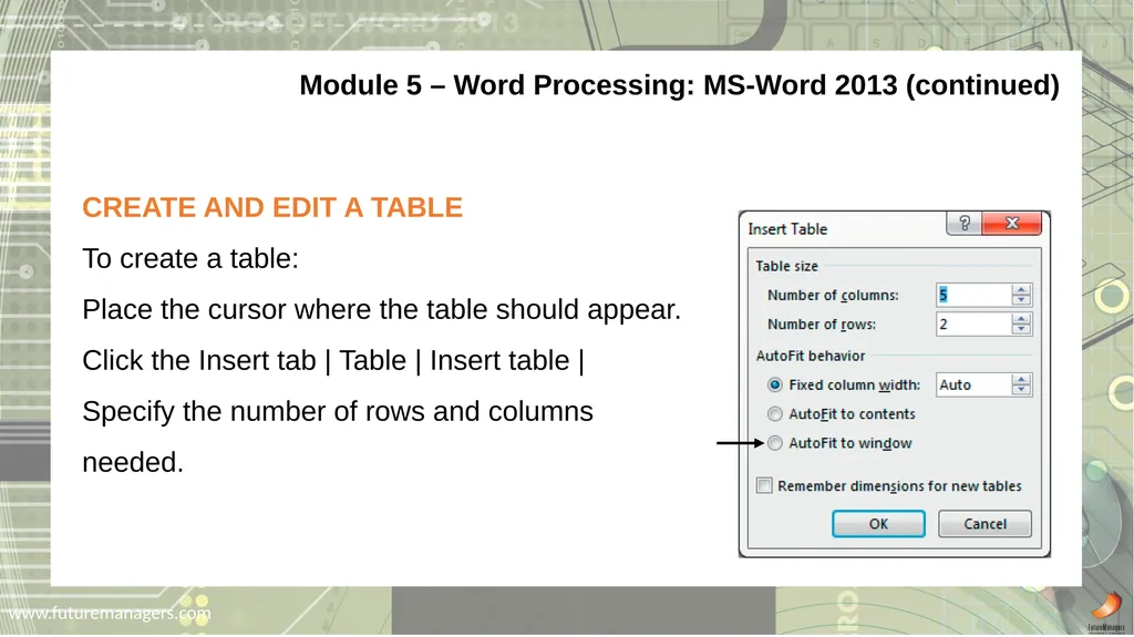 Computer Practice N6 www.futuremanagers.com - slide 24 of 38