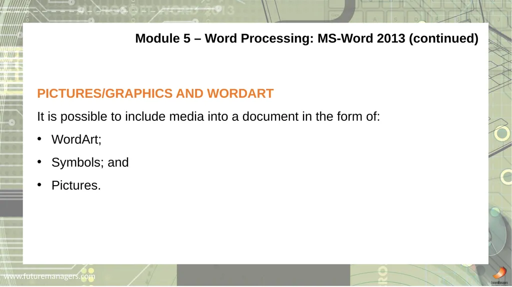 Computer Practice N6 www.futuremanagers.com - slide 25 of 38