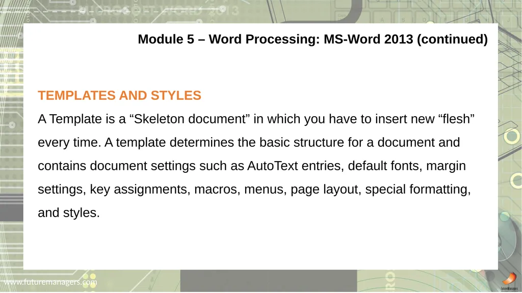 Computer Practice N6 www.futuremanagers.com - slide 27 of 38