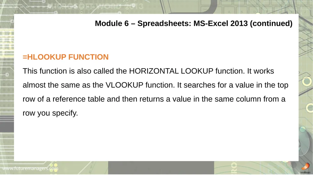 Computer Practice N6 www.futuremanagers.com - slide 35 of 38