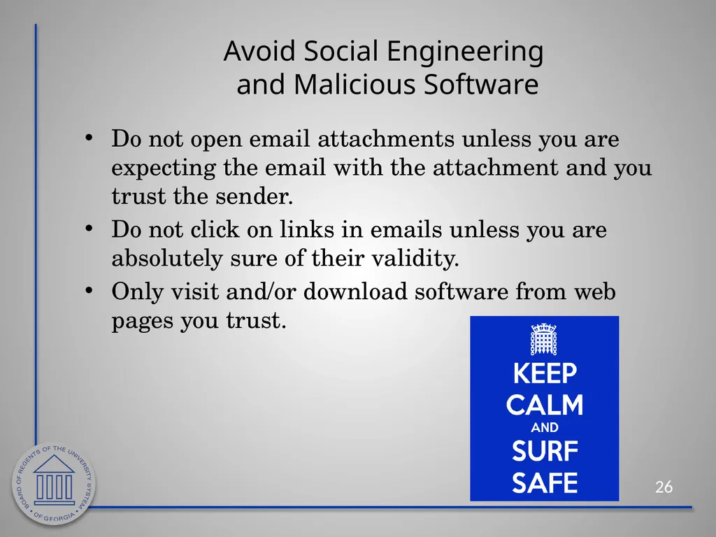 Information Security Awareness Cybersecurity - slide 26 of 33