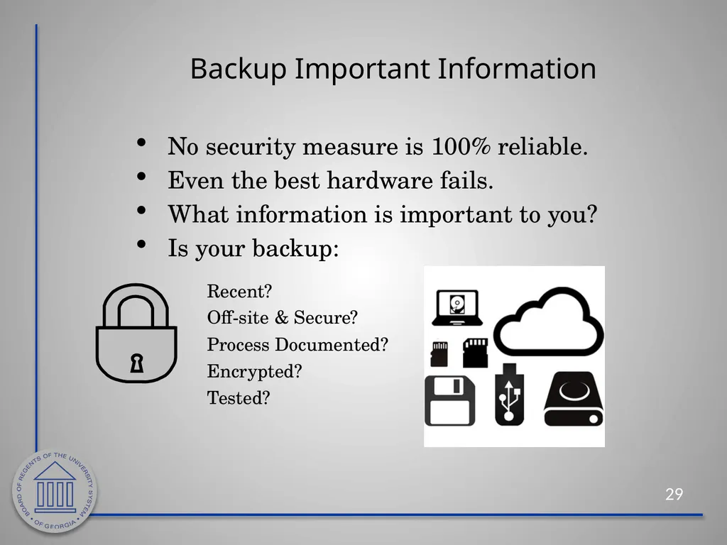 Information Security Awareness Cybersecurity - slide 29 of 33