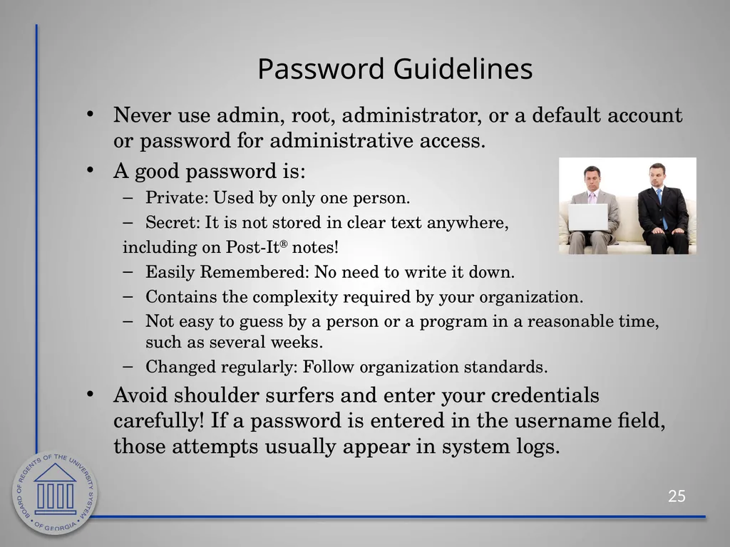 Information Security Awareness Cybersecurity - slide 25 of 33
