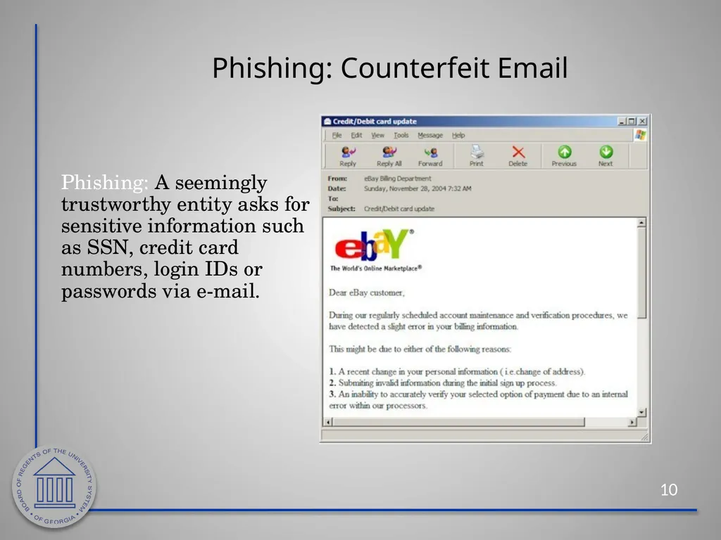 Information Security Awareness Cybersecurity - slide 10 of 33