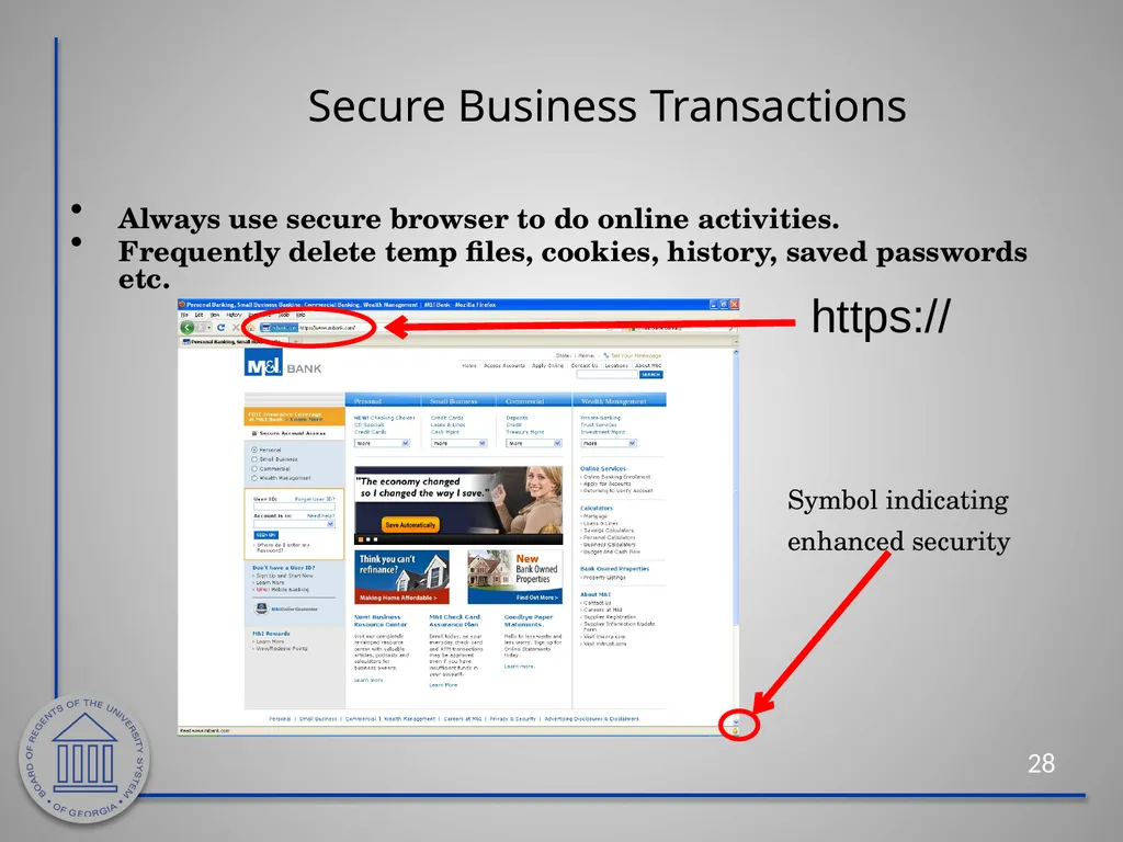 Information Security Awareness Cybersecurity - slide 28 of 33