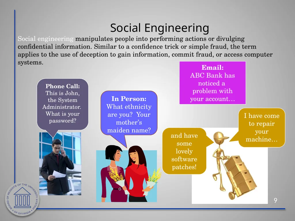 Information Security Awareness Cybersecurity - slide 9 of 33
