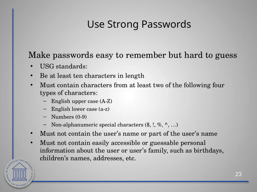 Information Security Awareness Cybersecurity - slide 23 of 33