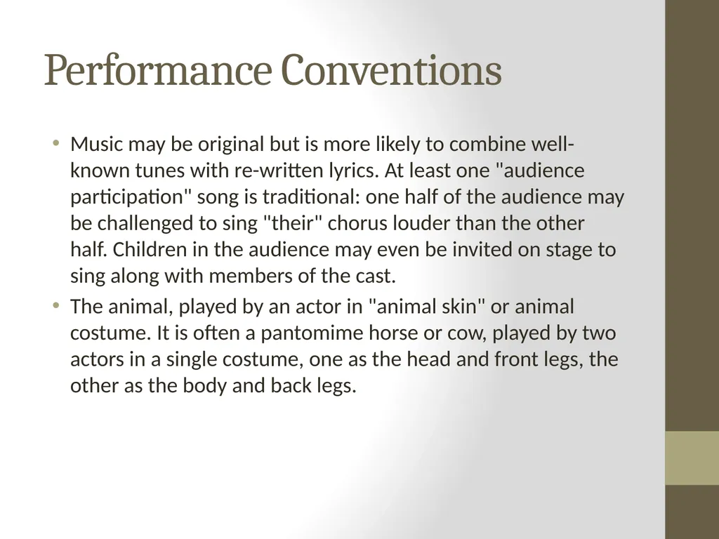 Introduction to Pantomime What is Pantomime? - slide 6 of 9