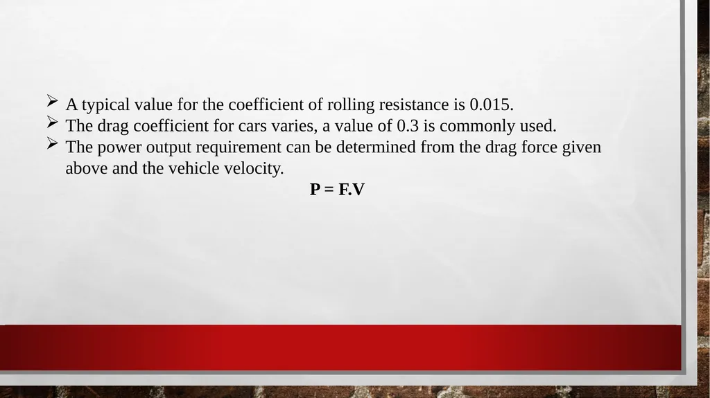 AUTOMOBILE AERODYNAMICS MODULE 3 Ground Vehicle - slide 8 of 42