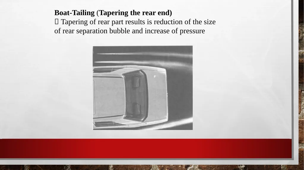 AUTOMOBILE AERODYNAMICS MODULE 3 Ground Vehicle - slide 35 of 42