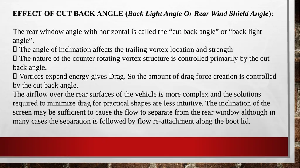 AUTOMOBILE AERODYNAMICS MODULE 3 Ground Vehicle - slide 24 of 42