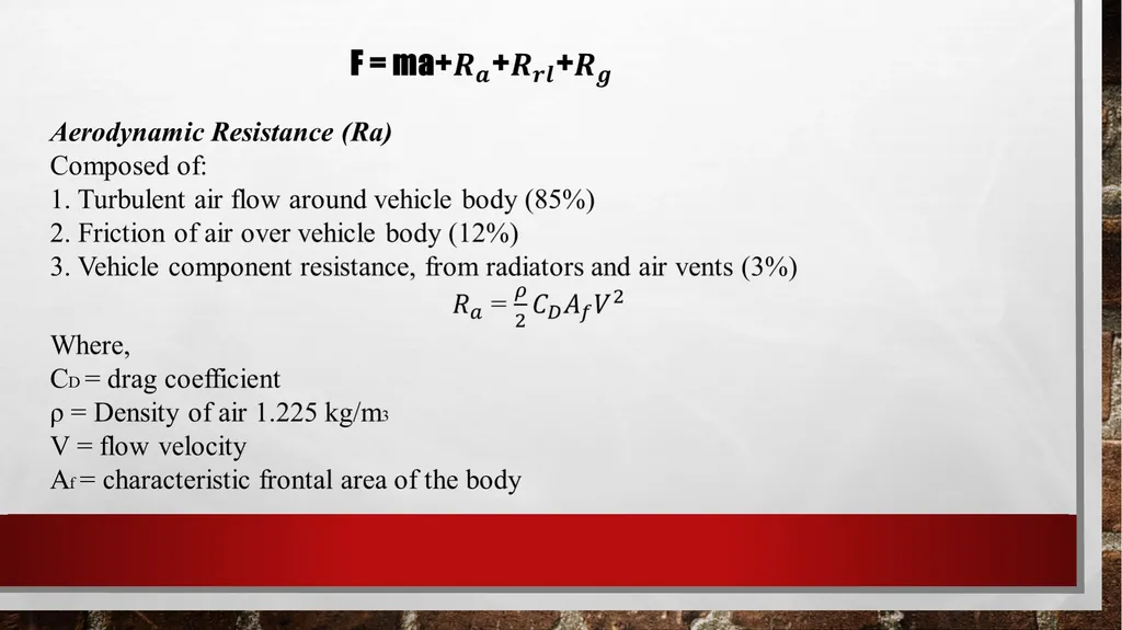 AUTOMOBILE AERODYNAMICS MODULE 3 Ground Vehicle - slide 5 of 42