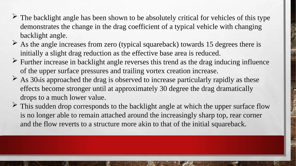 AUTOMOBILE AERODYNAMICS MODULE 3 Ground Vehicle - slide 30 of 42