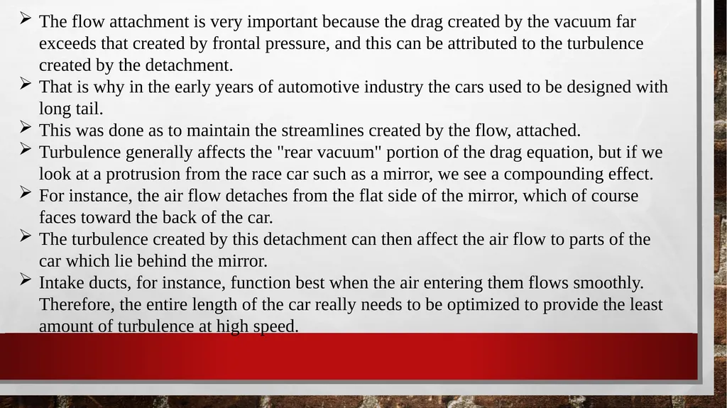 AUTOMOBILE AERODYNAMICS MODULE 3 Ground Vehicle - slide 16 of 42