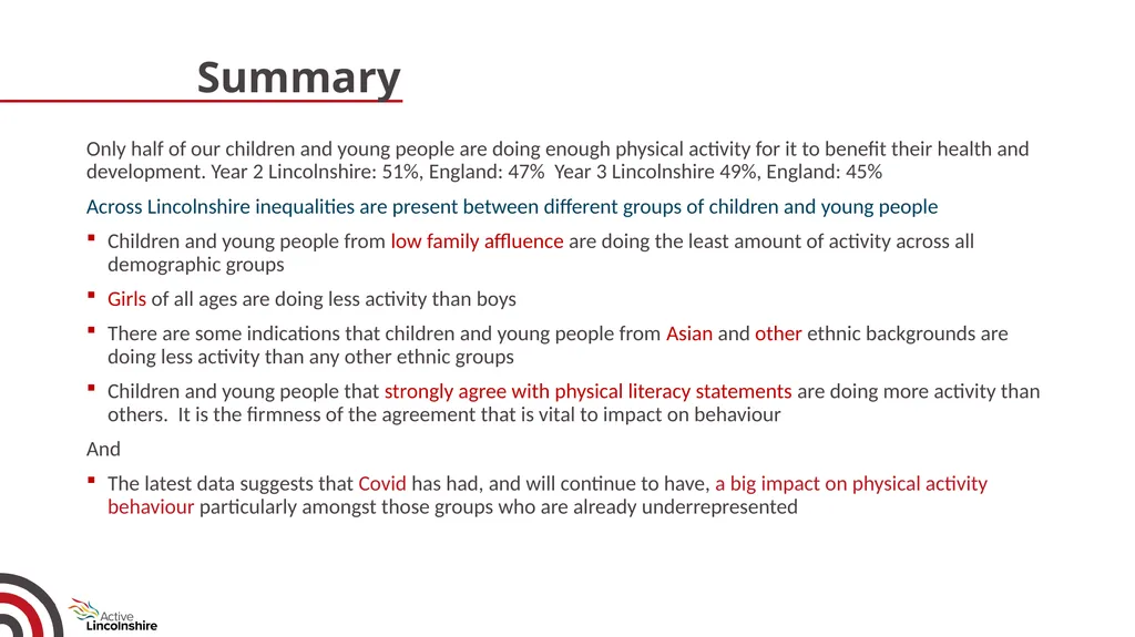 Children and young people physical activity - slide 46 of 53