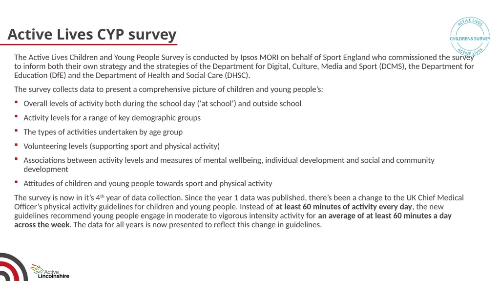 Children and young people physical activity - slide 3 of 53