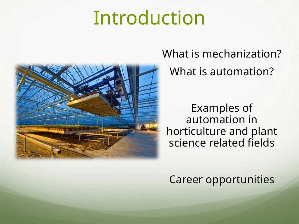 Introduction What is mechanization? What is - slide 2 of 14