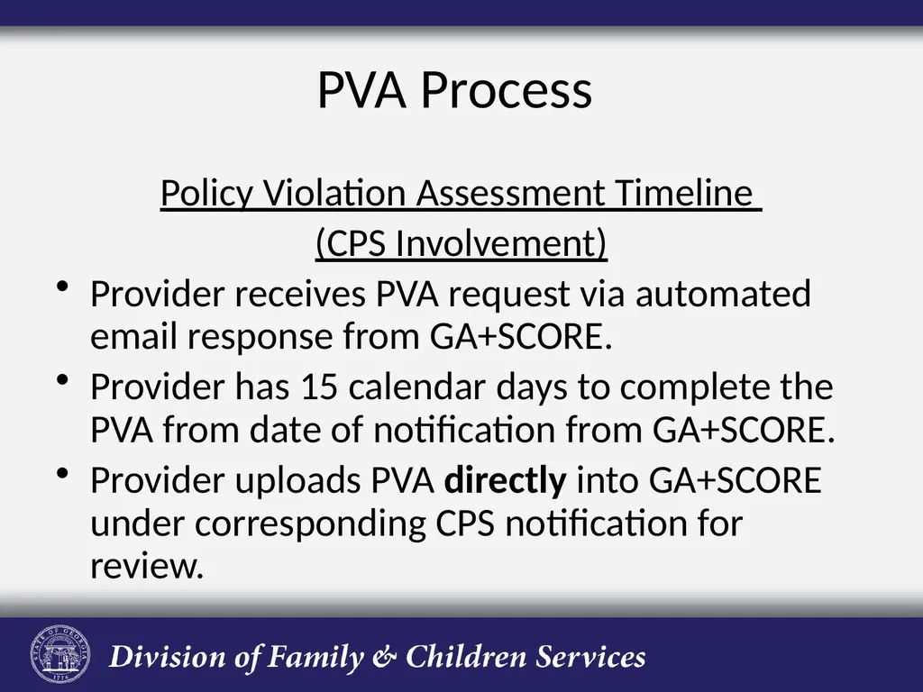 Policy Violation Assessment Process Presented by - slide 7 of 33