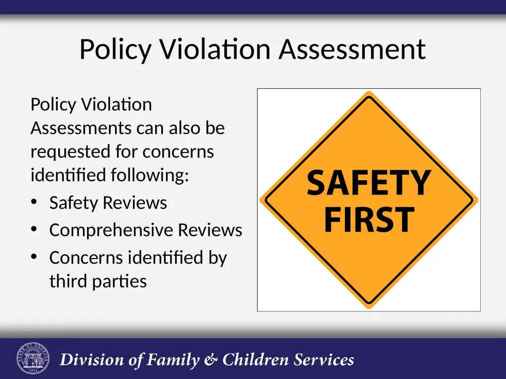 Policy Violation Assessment Process Presented by - slide 17 of 33