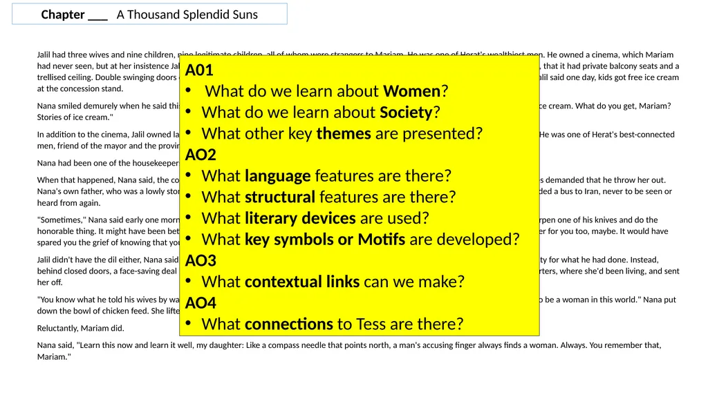 Exam structure Women and Society 11 Compare the - slide 15 of 40