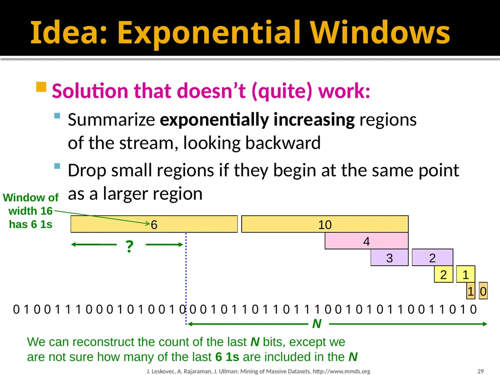 Mining Data Streams (Part 1) Mining of Massive - slide 29 of 46