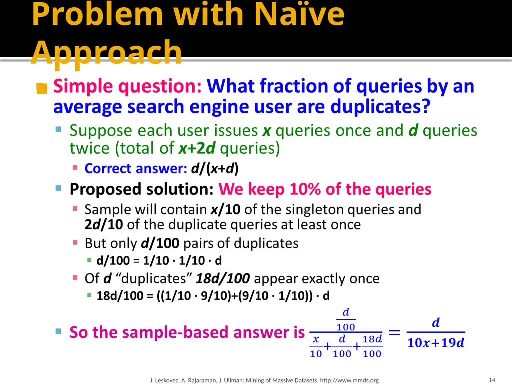 Mining Data Streams (Part 1) Mining of Massive - slide 14 of 46