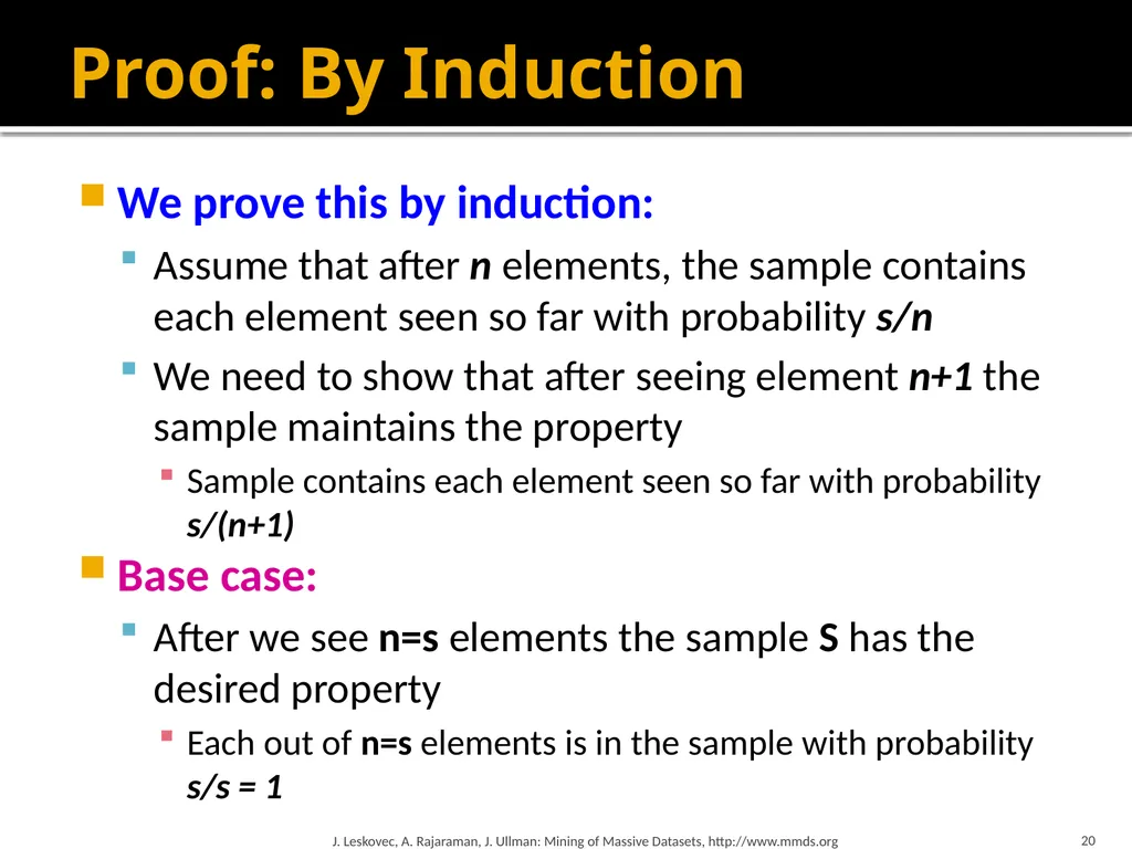 Mining Data Streams (Part 1) Mining of Massive - slide 20 of 46