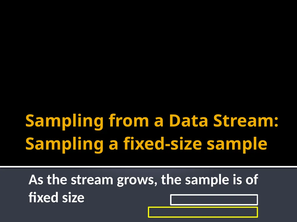 Mining Data Streams (Part 1) Mining of Massive - slide 17 of 46