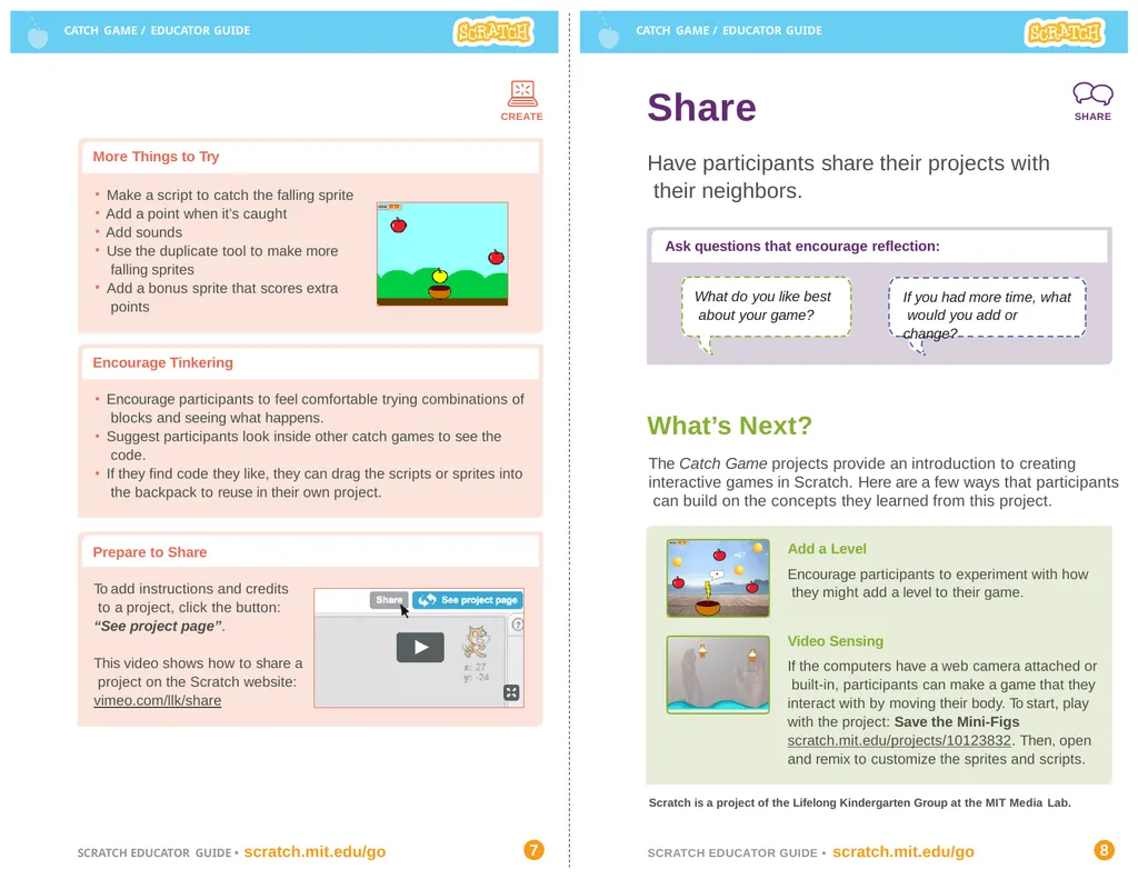 CATCH GAME / EDUCATOR GUIDE CATCH GAME / EDUCATOR - slide 4 of 4