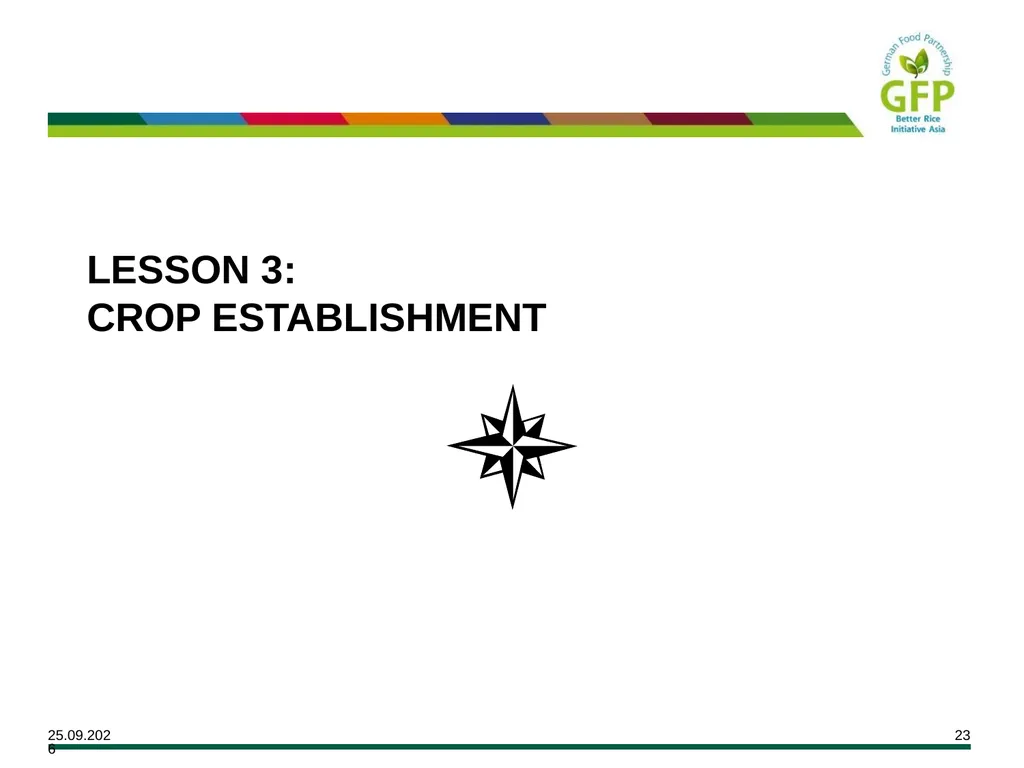 MODULE 7 Crop Establishment Objectives By the end - slide 23 of 99