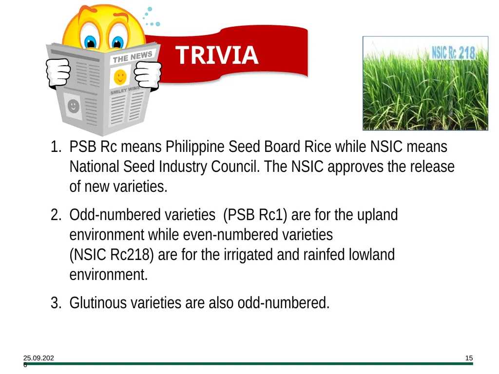 MODULE 7 Crop Establishment Objectives By the end - slide 15 of 99