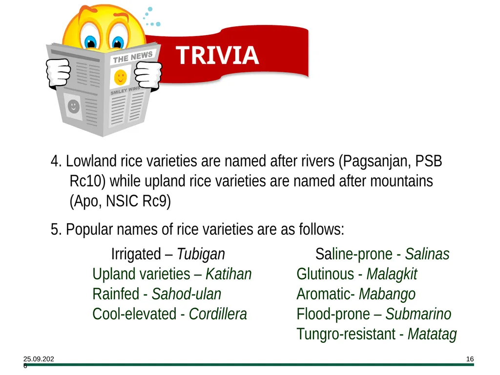 MODULE 7 Crop Establishment Objectives By the end - slide 16 of 99