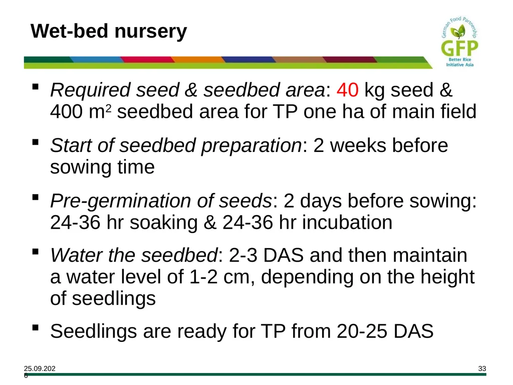 MODULE 7 Crop Establishment Objectives By the end - slide 33 of 99