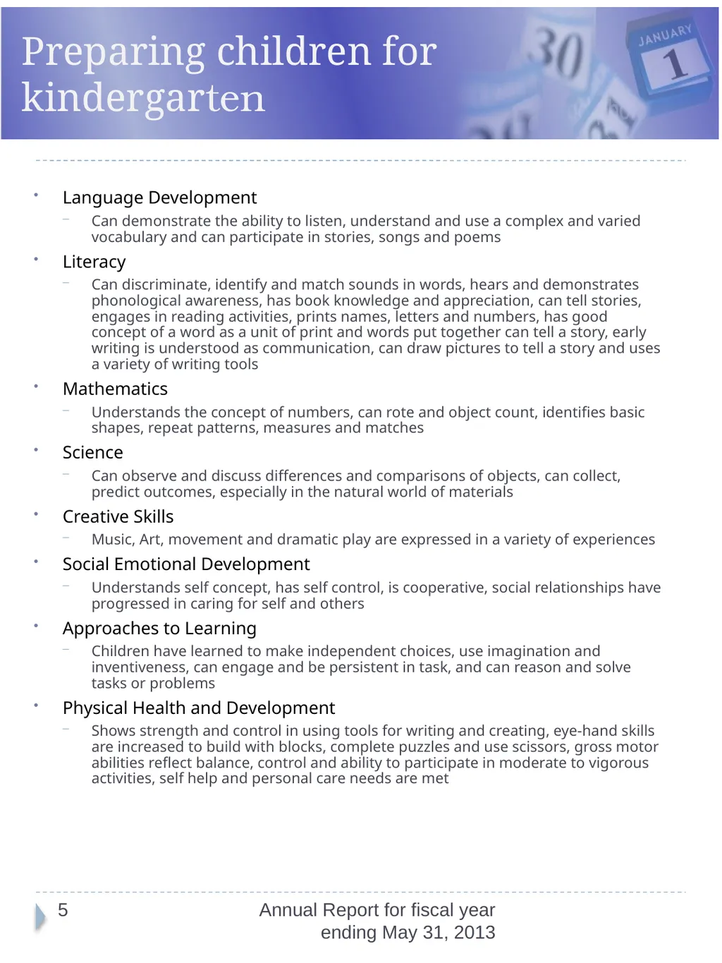 Breckinridge-Grayson Programs, Inc. Head Start and - slide 4 of 19