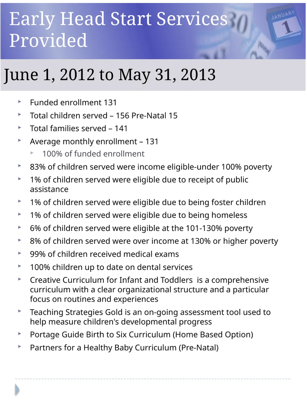 Breckinridge-Grayson Programs, Inc. Head Start and - slide 9 of 19