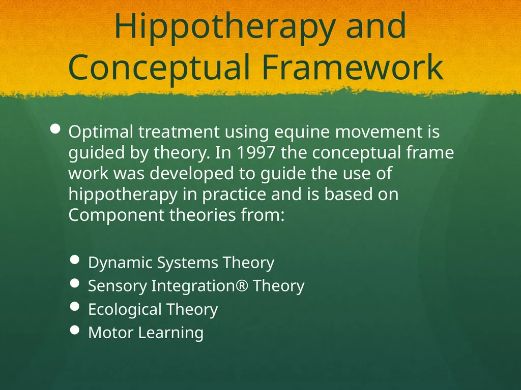 Hippotherapy Why Integrate Equine Movement as a - slide 5 of 29