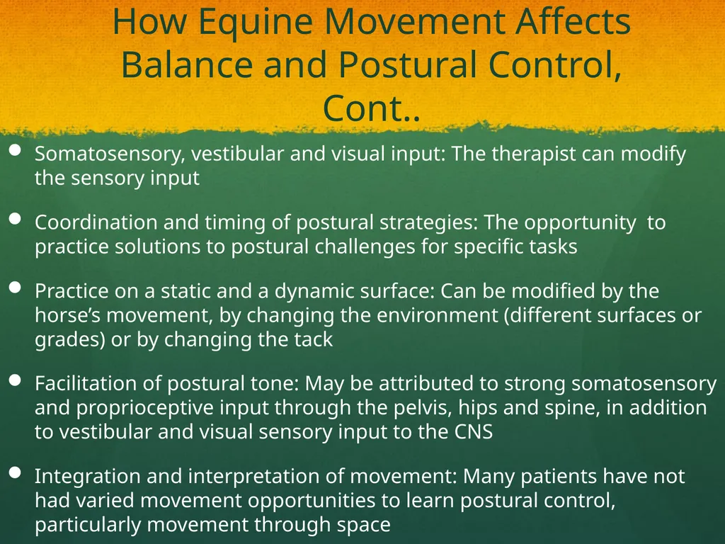 Hippotherapy Why Integrate Equine Movement as a - slide 18 of 29