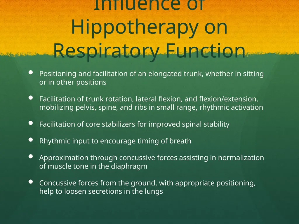 Hippotherapy Why Integrate Equine Movement as a - slide 21 of 29