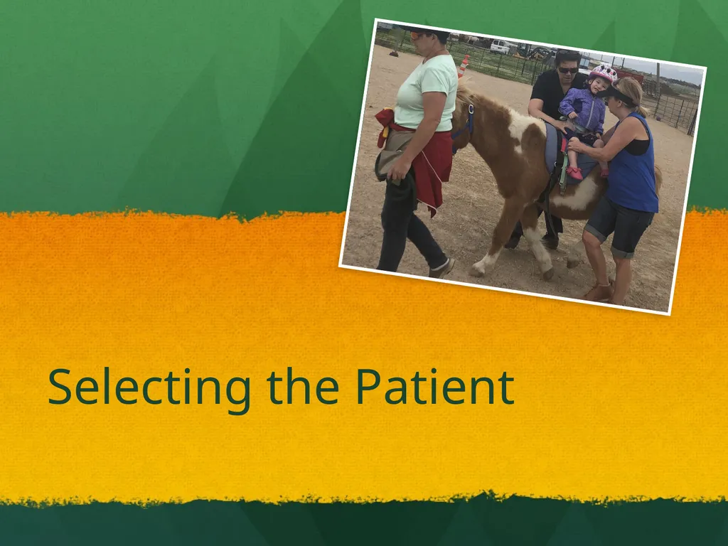 Hippotherapy Why Integrate Equine Movement as a - slide 23 of 29