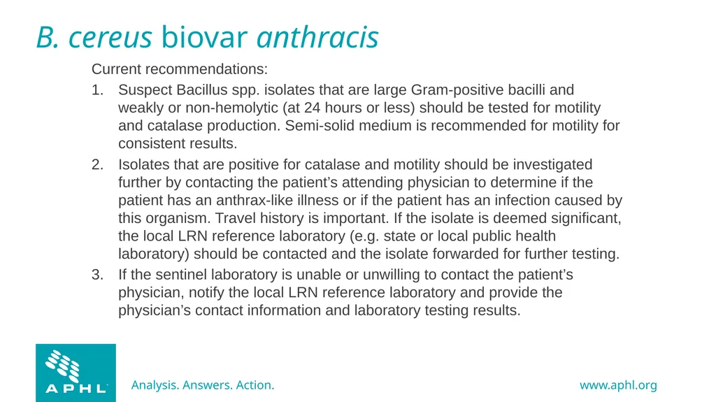 Agents of Bioterrorism Bacillus anthracis: Anthrax - slide 26 of 30