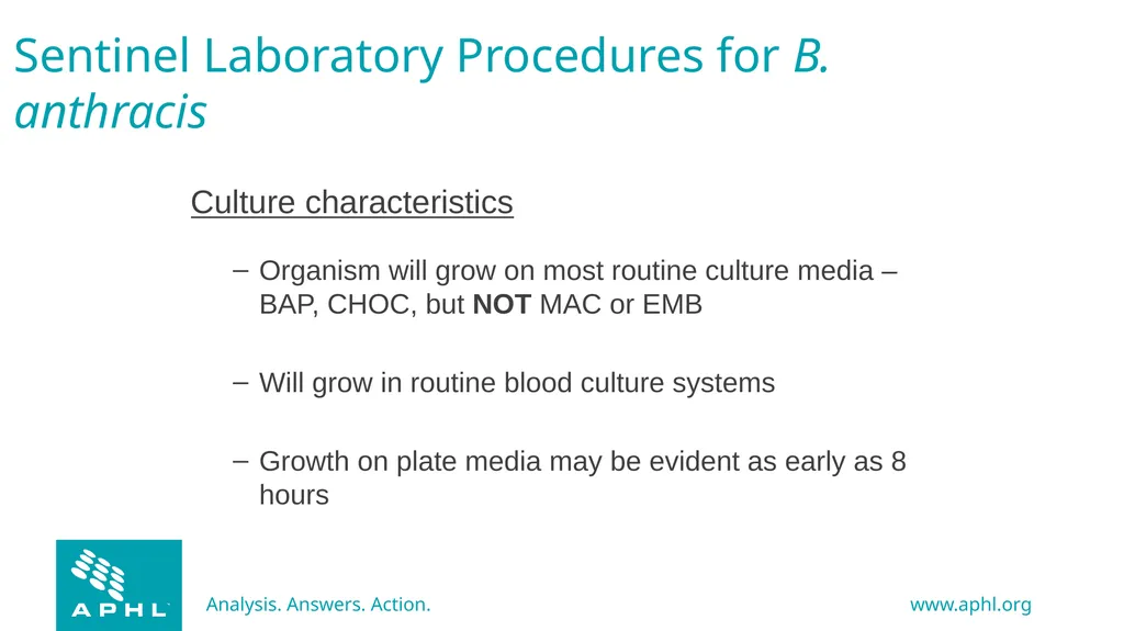 Agents of Bioterrorism Bacillus anthracis: Anthrax - slide 13 of 30