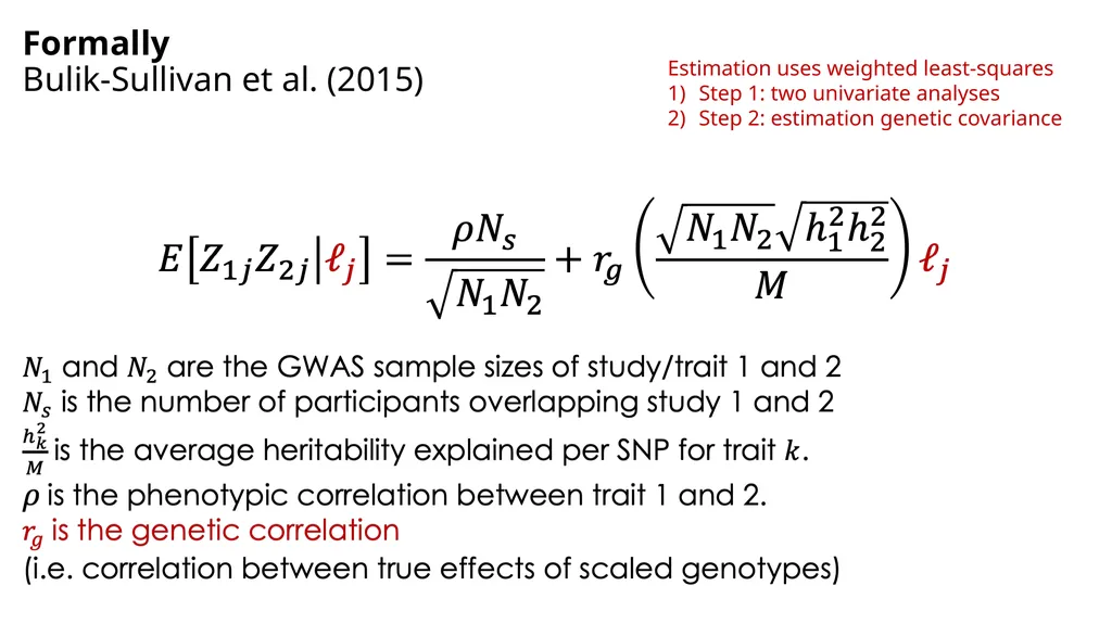 Estimation of Heritability from GWAS Summary - slide 34 of 46