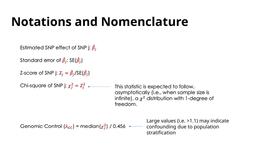 Estimation of Heritability from GWAS Summary - slide 12 of 46