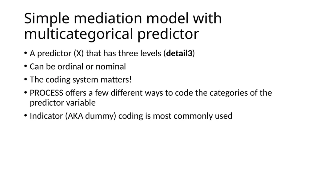 Introduction to Mediation Models with the PROCESS - slide 61 of 134